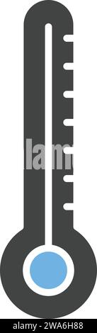 Vektorbild des Symbols des Thermometers. Stock Vektor