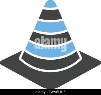 Vektorbild des Traffic Cone-Symbols. Stock Vektor