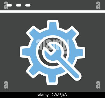 Vektorbild des Symbols Web Optimization. Stock Vektor