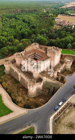 Drohnenfoto Coca Castle Spanien Europa Stockfoto