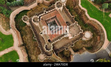 Drohnenfoto Coca Castle Spanien Europa Stockfoto