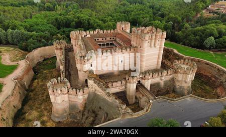 Drohnenfoto Coca Castle Spanien Europa Stockfoto