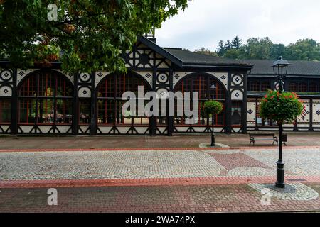 Szczawno-Zdroj Spa bei Walbrzych in Niederschlesien Stockfoto