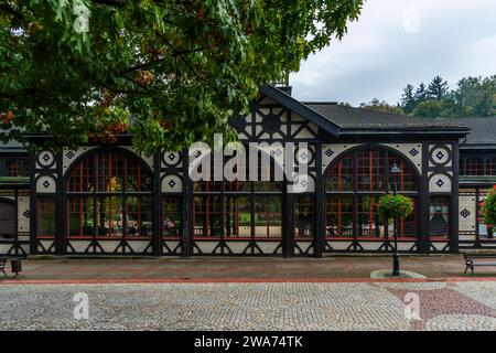 Szczawno-Zdroj Spa bei Walbrzych in Niederschlesien Stockfoto