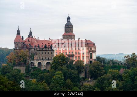 Szczawno-Zdroj Spa bei Walbrzych in Niederschlesien Stockfoto