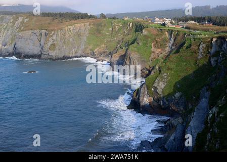 Loiba Klippen. Ortigueira Gemeinde, A Coruña, Galicien, Spanien. Stockfoto