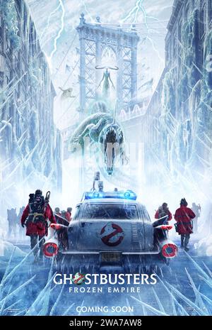 Ghostbusters Frozen Empire Filmposter Stockfoto