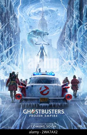 Ghostbusters Frozen Empire Poster Stockfoto