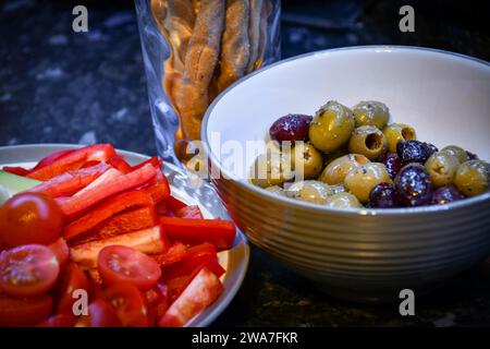 Gesundes Frühstücksbuffet Stockfoto