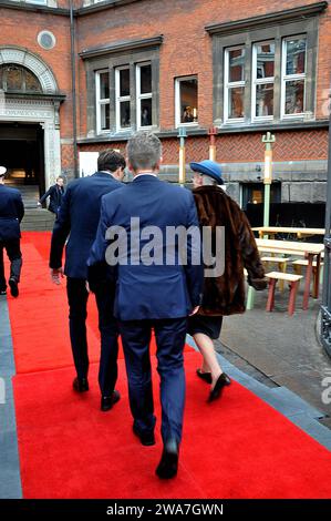 Kopenhagen /Dänemark/ 07. Februar 2020 / H.M.die Königin Margrethe II. Von Denamrk kommt im Kopenhagener Museum Koenbnhavn Museum und Elcome vom Großbürgermeister des Kopenhagener Rathauses Frank Jensen und vom kobenahvn musen offiziell bei der Unterhaltung der Msuem heute in der dänischen Hauptstadt an. Foto: Francis Joseph Dean / Deanpictures. Stockfoto