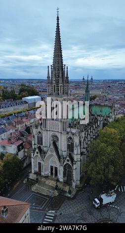 Drohnenfoto Saint-Epvre Basilika Nancy Frankreich europa Stockfoto