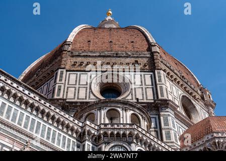 Die riesige Kuppel der Kathedrale Santa Maria del Fiore in Florenz, Italien Stockfoto