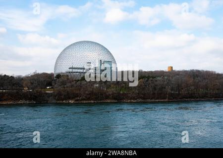 Das Biosphere Environment Museum von Notre-Dame Island in Montreal, Quebec, Kanada Stockfoto