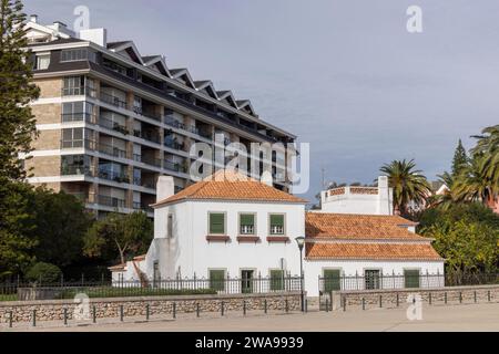 Casa Duarte Pinto Coelho, altes Wachhaus am Hafen, Cascais, Portugal, Europa Stockfoto