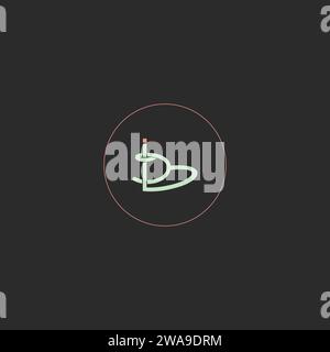 Buchstaben-Initialen Logo IY, YI, I und Y Stock Vektor