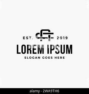 Label Letter CA Logo, Letter AC Logo Symbol Vektorvorlage auf weißem Hintergrund Stock Vektor