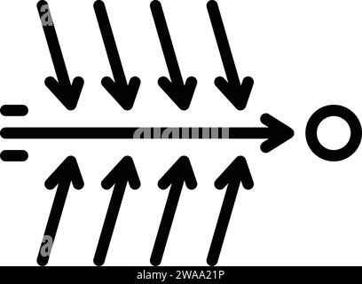 Symbol für Ursache, Grund Stock Vektor