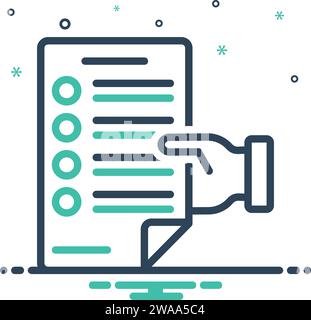 Symbol für anfordern, flehen Stock Vektor