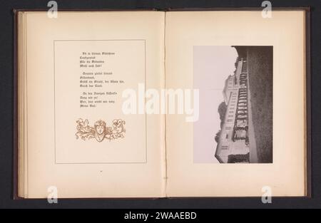 Ansicht des vermutlich seeschloss monrephos, anonym, um 1881 - um 1891 fotomechanischer Druck Ludwigsburgmaker: Dresdener Papierkollotypenpalast. Fassade (von Haus oder Gebäude) Sea Castle Monrepos Stockfoto