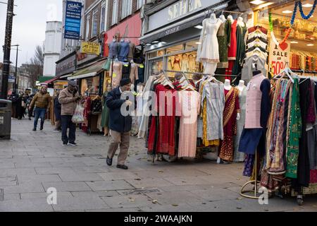 Southall West London, die größte Punjabi-Gemeinde außerhalb Indiens, England, Großbritannien Stockfoto