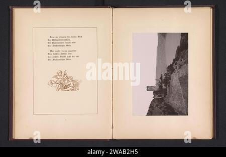 Blick auf Schloss Fürstenberg bei Oberdiebach, anonym, um 1881 - um 1891 fotomechanische Druckschrift Oberdiebachmaker: Dresdner Papierkollotypenschloss. Burcht Fürstenberg Stockfoto