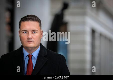 Wes Streeting, Shadow Health Secretary, britischer Labour Party-Politiker außerhalb der BBC, London, Großbritannien Stockfoto