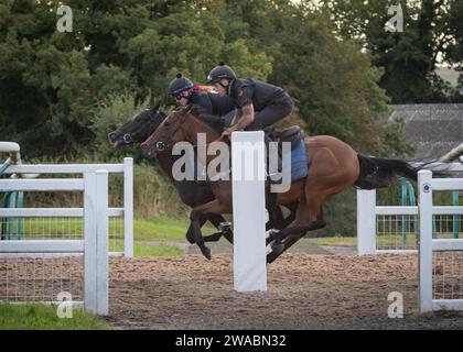 Das Lambourn Training Grounds Ion Berkshire, im Besitz des Jockey Club Stockfoto