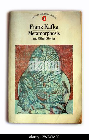 Franz Kafka - Metamorphose und andere Geschichten. Studio auf weißem Hintergrund eingerichtet. Dezember 2023 Stockfoto