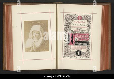 Fotoproduktion eines Druckes, der (vermutlich) die Heilige Maria mit einem Halo darstellt, anonym, um 1856 - in oder vor 1866 fotografische Unterstützung Albumenabdruck der Jungfrau Maria Stockfoto