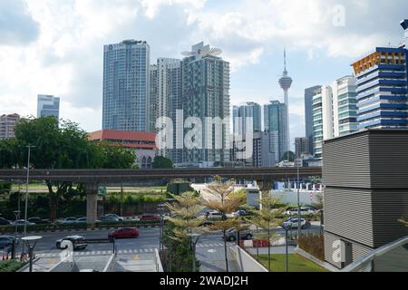 KUALA LUMPUR, MALAYSIA - 27. MAI 2023: Kuala Lumpur Stadtlandschaft. Stockfoto