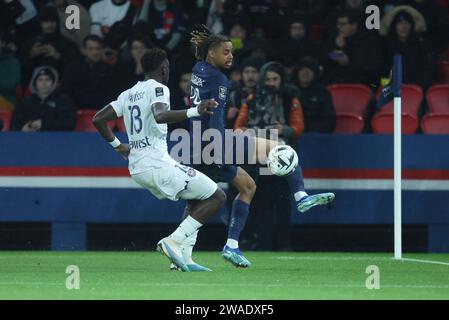 Paris, Frankreich. Januar 2024. © Sebastien Muylaert/MAXPPP - Paris 03/01/2024 Lucas Hernandez von PSG während des Champions Trophy Matches zwischen Paris Saint-Germain und Toulouse FC im Parc des Princes in Paris, Frankreich. 01.03.2023 Credit: MAXPPP/Alamy Live News Stockfoto