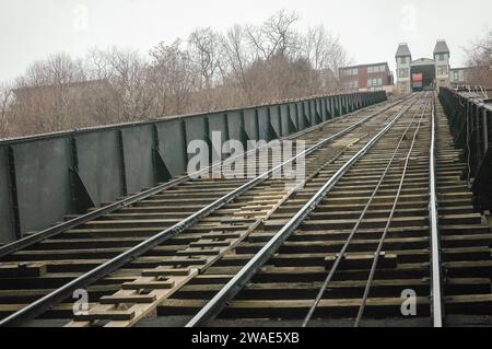 Die Duquesne Incline in Pittsburgh, PA, USA Stockfoto