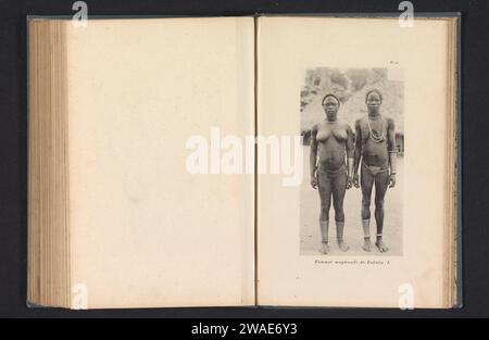 Porträt von zwei Frauen aus dem Ngbandi in Bokula, Franz Thonner, 1896 photomechanischer Druck die Silaresden Papier Kollotype Erwachsene Frau Stockfoto