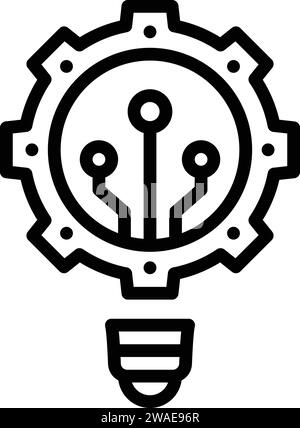 Symbol für Innovation, Elektronik Stock Vektor