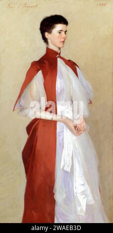 John Singer Sargent, Porträt von Mrs. Robert Harrison, Gemälde in Öl auf Leinwand, 1886 Stockfoto