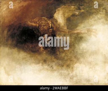 JMW Turner, der Tod auf einem blassen Pferd, Ölgemälde auf Leinwand, um 1825 Stockfoto