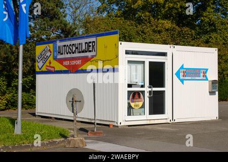 Station für die Lizenznummer Stockfoto