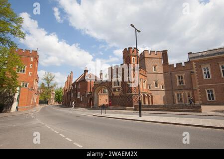 Das Äußere des Eton College, Eton, Windsor, Berkshire in Großbritannien Stockfoto