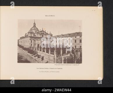 Blick auf das Convento de Las Salesas Reales in Madrid, Juan Laurent, um 1880 - um 1890 fotomechanischer Druck Madrid Papier Kollotype Hofgebäude Kloster der echten Salze Stockfoto