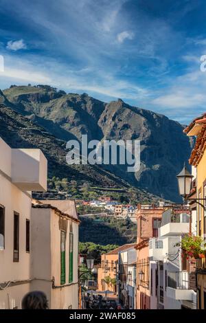 Kleine Straßen und Häuser in Garachico auf Teneriffa, Spanien Stockfoto