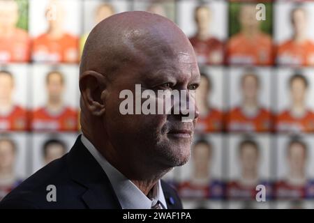 Prag, Tschechische Republik. Januar 2024. Der neue Trainer der tschechischen Fußballnationalmannschaft Ivan Hasek, Prag, Tschechische Republik, 4. Januar 2024. Quelle: Katerina Sulova/CTK Photo/Alamy Live News Stockfoto