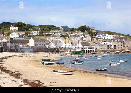 Town Beach, St. Mary's, Scilly-Inseln Stockfoto