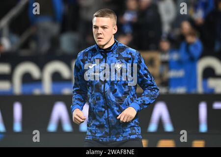 Bergamo, Italien. Januar 2024. Emil Holm (Atalanta BC) während des Spiels Atalanta BC gegen US Sassuolo, italienischer Fußball Coppa Italia in Bergamo, Italien, 03. Januar 2024 Credit: Independent Photo Agency/Alamy Live News Stockfoto