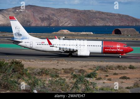 Boeing 737 Flugzeug der norwegischen Fluggesellschaft Air Sweden Stockfoto