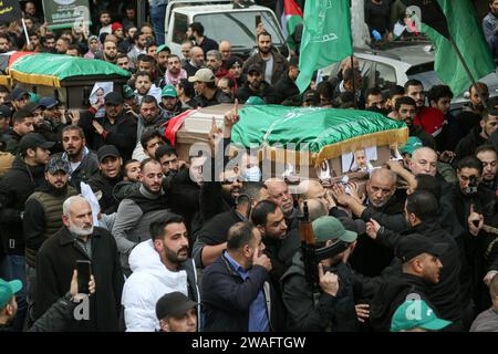 Beirut, Libanon. Januar 2024. 02/01 Drohnenangriff auf den