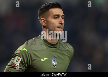 Bergamo, Italien. Januar 2024. Juan Musso von Atalanta während des Coppa Italia Spiels im Gewiss Stadium in Bergamo. Der Bildnachweis sollte lauten: Jonathan Moscrop/Sportimage Credit: Sportimage Ltd/Alamy Live News Stockfoto