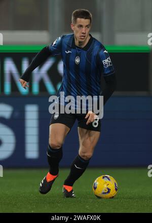 Bergamo, Italien. Januar 2024. Mario Pasalic von Atalanta während des Coppa Italia Spiels im Gewiss Stadium in Bergamo. Der Bildnachweis sollte lauten: Jonathan Moscrop/Sportimage Credit: Sportimage Ltd/Alamy Live News Stockfoto