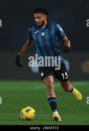 Bergamo, Italien. Januar 2024. Ederson von Atalanta während des Coppa Italia Spiels im Gewiss Stadium in Bergamo. Der Bildnachweis sollte lauten: Jonathan Moscrop/Sportimage Credit: Sportimage Ltd/Alamy Live News Stockfoto