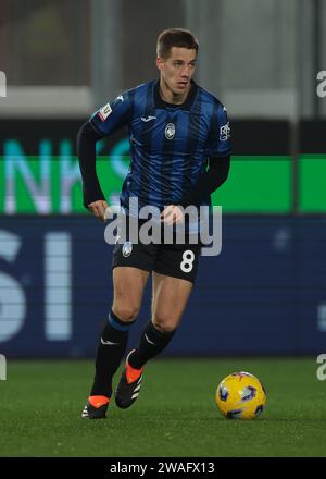 Bergamo, Italien. Januar 2024. Mario Pasalic von Atalanta während des Coppa Italia Spiels im Gewiss Stadium in Bergamo. Der Bildnachweis sollte lauten: Jonathan Moscrop/Sportimage Credit: Sportimage Ltd/Alamy Live News Stockfoto