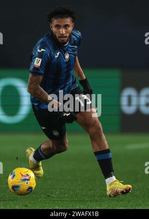 Bergamo, Italien. Januar 2024. Ederson von Atalanta während des Coppa Italia Spiels im Gewiss Stadium in Bergamo. Der Bildnachweis sollte lauten: Jonathan Moscrop/Sportimage Credit: Sportimage Ltd/Alamy Live News Stockfoto